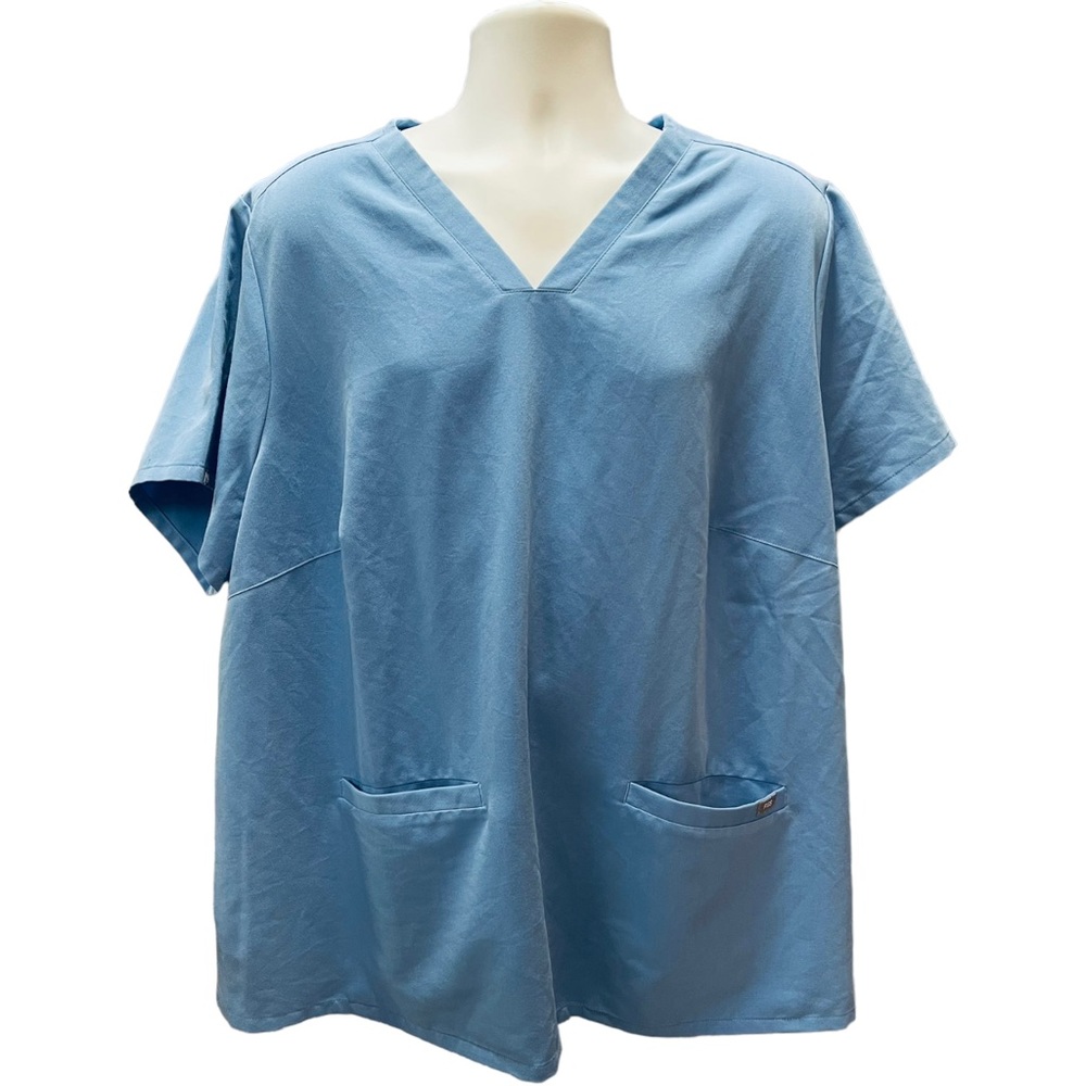 FIGS Casma Top Women’s Ceil Blue Size 5XL Retired Color
